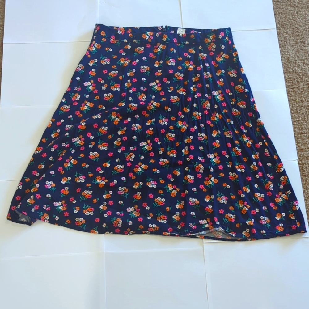 Gap Blue Floral Skirt